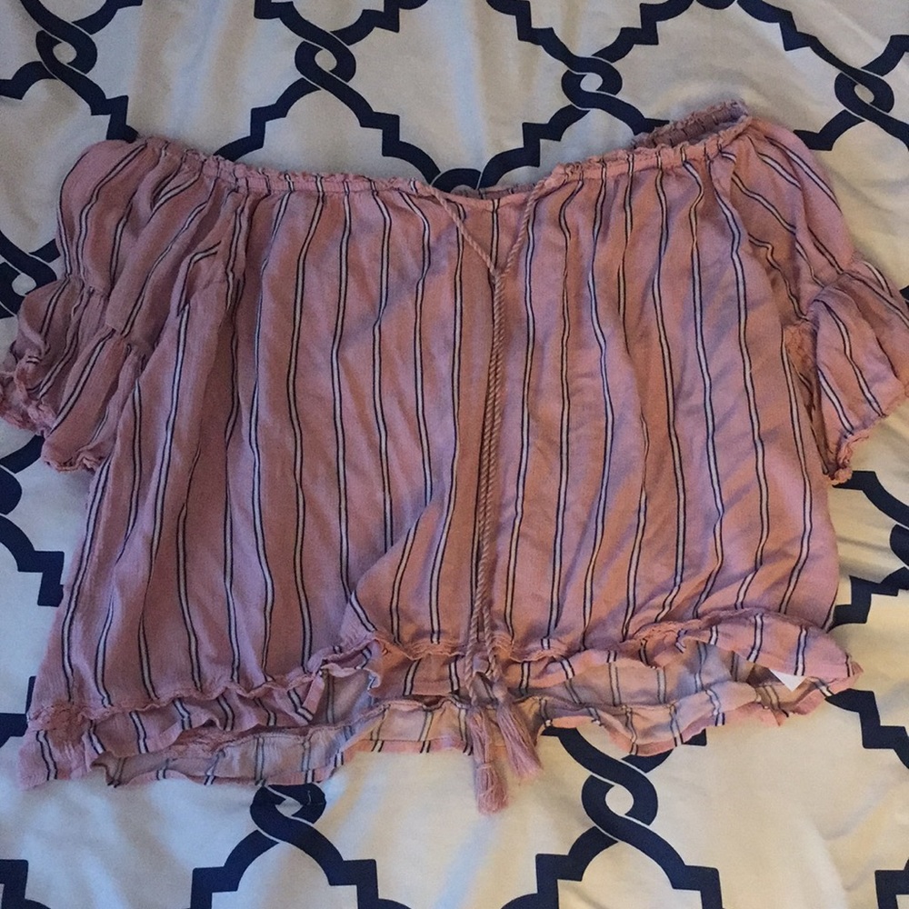 Pink Off the shoulder top